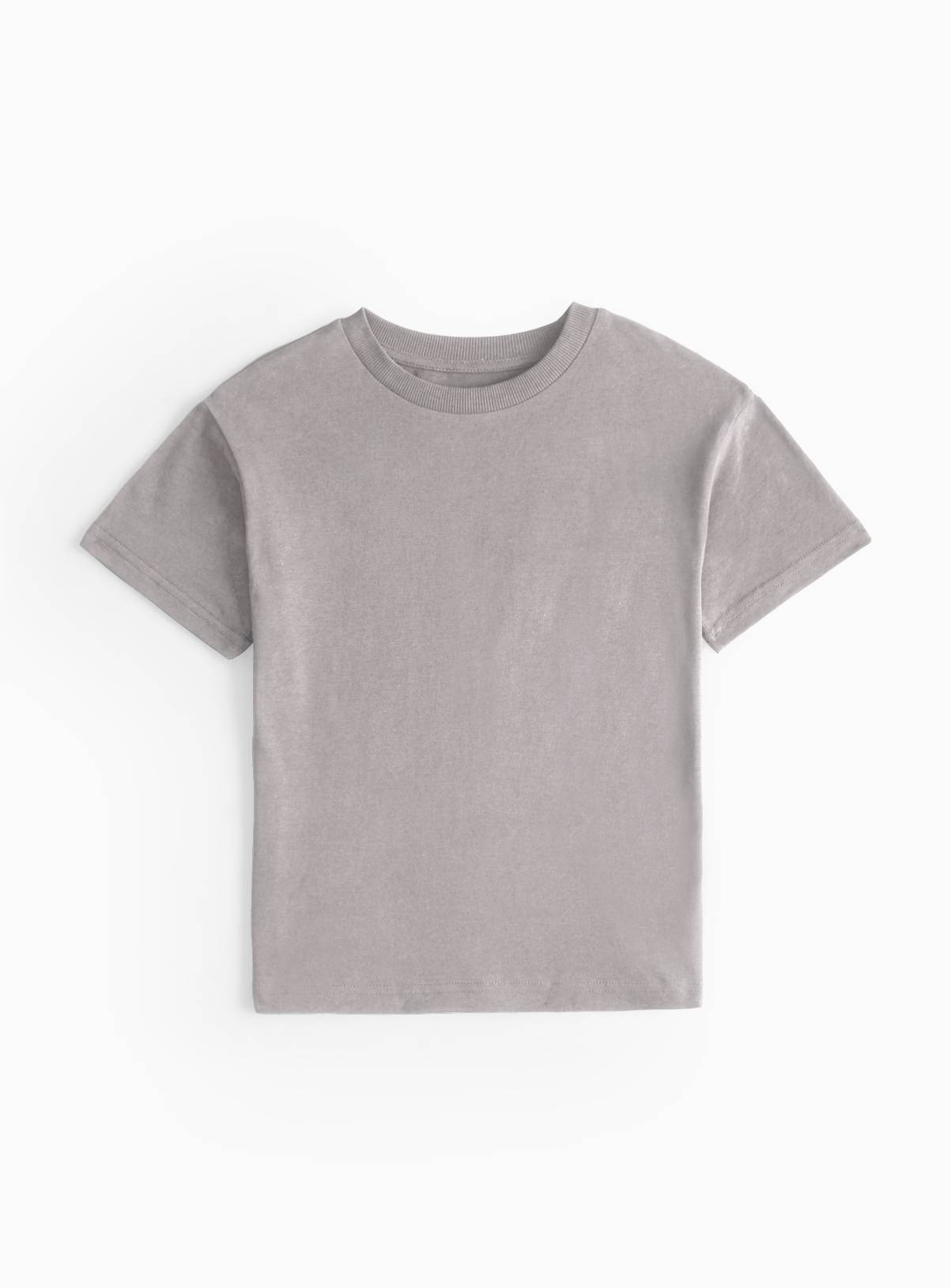 Mid Grey Plain T-Shirt 9 years - Image 1
